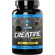 eFlow Creatine Capsules, HCL Creatine Pills - Creatine Supplement for Men & Women, Muscle Builder, E
