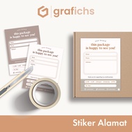 [8 pcs] Stiker Alamat Pengiriman GISA06-10 by Grafichs
