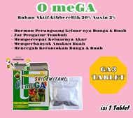 Pupuk Pembesar Buah Umbi OMEGA GA3 1 Tablet 5 Gram Pupuk ZPT Bahan Aktif Gibberellic Auxin Gibro