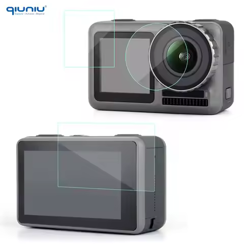 QIUNIU Thick Lens Screen Film Protector 9H Lens Film Lens Protective for DJI Osmo Action 1 Camera Sc