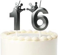 Birthday Candles Numbers 16, 16th Birthday Boy Girl 3D Candle Personalised Birthday Party Cake Decor