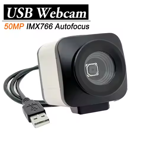 Industrial 8K USB Autofocus Webcam 50MP IMX766 Sensor PC Video Living Stream Camera OTG UVC Plug and