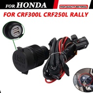 For Honda CRF300L CRF300 L CRF 300 250 L CRF 300L 250L CRF250L Rally Socket Splitter Dual USB Inter
