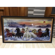 5-color horse print wall decoration plus frame frame home decor