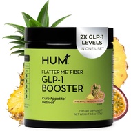 Flatter Me Fiber GLP-1 Booster – Fiber Supplement for Women & Men, Prebiotics & Enzymes for Weight S