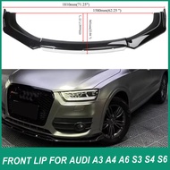 Car Front Bumper Iip Chin Spoiler Diffuser Splitter Body Kit For Audi All Series A4 A3 S3 S4 A6 S6 Q