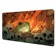 Dark Fantasy Frog Design MTG Playmat Magic Card Battle Mat Non-Slip Durable  Commander playmat tapet