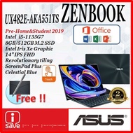 Asus ZenBook Duo 14 UX482E-AKA551TS 14'' FHD Laptop Celestial Blue (I5-1135G7, 8GB, 512GB SSD, Intel Iris Xe, W10, HS)
