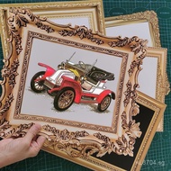 Painting10Border Creative Paper Photo Frame Thickened Mounting Paper0Cardstock Art Paper Vintage Car