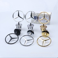 Juwe หรูหราเต็มโลหะด้านหน้า Bonnet Hood โลโก้สัญลักษณ์ดัดแปลงยืนสัญลักษณ์สำหรับ Mercedes Benz S/E/C/