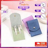DO-K206 Stainless Steel Travel Nail Clippers Set Portable Nail Clipper with Pastel Color Wallet Prac
