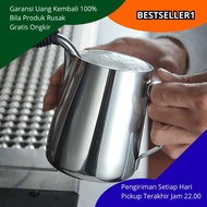 Latte Art Milk Jug Espresso Frother Milk Glass – Durable Stainless Steel Pitcher, Precision Design F