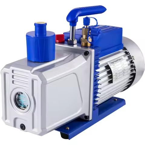 SucceBuy 2 Stage Vacuum Pump 10CFM 1HP Vane Pump HVAC Rotary Auto AC Refrigerant for Automobile Repa