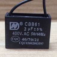 2uf 400VAC Capacitor - Table Fan Capacitor - Suspension Fan Capacitor - Fan Dissipation Capacitor.