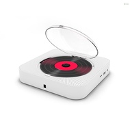 KC-909 Portable CD Player Built-in Speaker Stereo CD Players with Double 3.5mm Headphones Jack LED Screen Wall Mountable CD Music Player with IR Remote Control Support