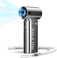 JISULIFE Life9 Portable Handheld Fan Turbo Power [18 Hours Maximum], 5 Speed Wind, 5000mAh Rechargea