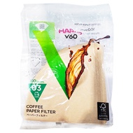 HARIO V60無漂白03濾紙 VCF-03-100M 1~6杯  100張  1包