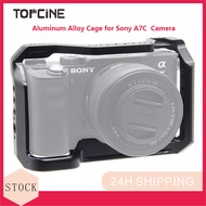 Topcine Full A7C Cage Compatible for Sony A7C Camera Aluminum Alloy Camera Cage Rig with Cold Shoe f