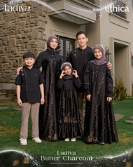 Sarimbit Ethica Ladiva Butter Charcoal/Sarimbit Ethica Terbaru 2026/Baju Keluarga