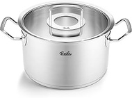 Fissler Original Profi Collection/Stainless Steel Cooking Pot (Diameter 24 cm, 6.3L) Pots with Glass