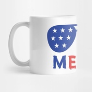 Merika 4 July American Flag Coffee Mug Patriotik Merika 4th of July Patriotic American Flag Coffee M