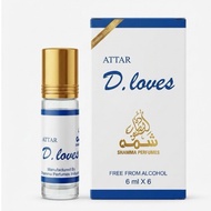 Attar D.Loves Roll On Non Alcohol 6ML For Unisex