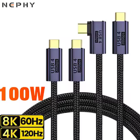 8K 100W USB 4.0 Type C To C Cable Super fast charge for iPhone 16 17 Pro Max Macbook Samsung S24 S25