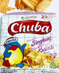 Akoh86- Ciki Chuba Balado/Keju/Balado Ijo 1 Pack isi 20pcs @14gr LM Snack