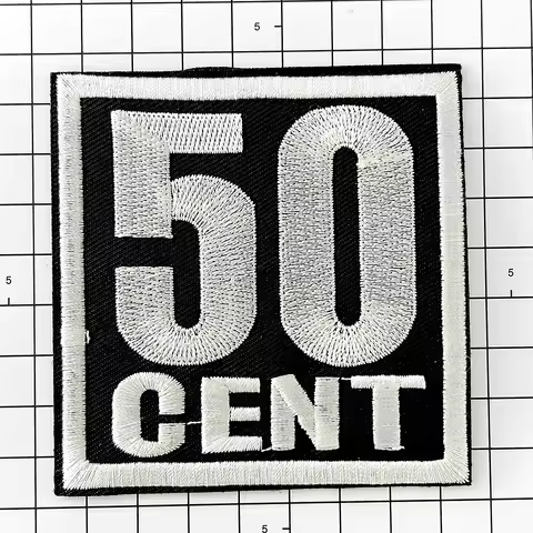 50 CENT Cloth Iron on Patch Mend Decorate Patch Clothes Apparel Sewing Decoration Applique Cover Rep