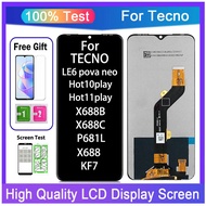 For Suitable for Tecno infinix X688 X688B X688C KF7  P681L LE6 pova neo  Hot10play Hot11play screen 