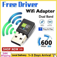 🔥Free Driver High Speed USB Wifi Adapter 1300Mbps Wireless Modem Dual Band 2.4G/5GHz Wifi Dongle PC 