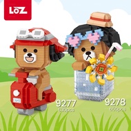 MINI BLOCKS LOZ 9277/9278 SCOOTER BEAR/DRINKS BEAR BUILDING BLOCKS