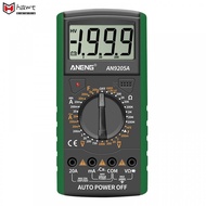 Digital Multimeter AC/DC AN9205A Electrical Test Meter Voltage Ammeter