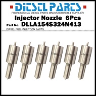 6Pcs Diesel Fuel Injector Nozzle Tips DLLA154S324N413 for ISUZU 4BD1 6BG1 4BB1 4BG1 6BB1 6BF1