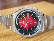 นาฬิกา Orient King diver SK ดำน้ำ ออโตเมติค หน้าแดง รุ่นเก่า ขอบในหมุนได้ สภาพสวย สายสแตนเลส ใช้งานได้ปกติ