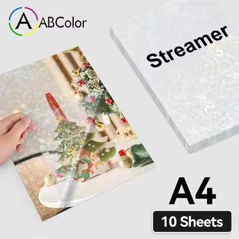 10Sheets Adhesive Cold Laminating Film A4 Transparent Holographic Overlay Vinyl Lamination Sheet DIY