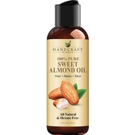 HandcraftBlendsAlmondOil-4FlOz-100%Pureand-PremiumGradeCarrierOilforandHair-HairandBody-Massage-Hexa