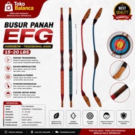 EFG Bow and Arrow - HorseBow - Archery Sports - Traditional Bow for Children 15-20lbs - Arrow