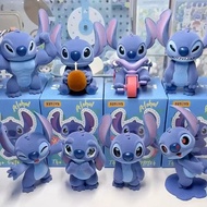 Genuine 52TOYS Stitch Stitch Cute Muscle Monster Series Mystery Box Desktop Decoration Flocking Musc
