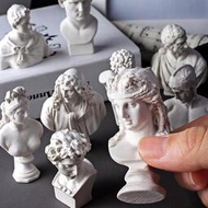 免運~~10個樹脂石膏像迷你小素描頭像模型美術人頭擺件人物石膏人像雕像裝飾