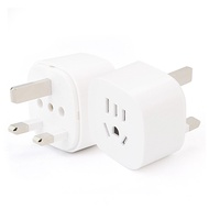 mini US to UK Plug Adapter USA & AUS 2/3 Pin to 3 Pin UK Travel Adapter for United States/Mexico/Can