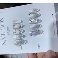 Nailbox Diamond Cat Eye Design Ovan 01