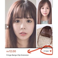 Fringe Bangs Clip Extension