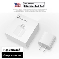 Bộ sạc nhanh dành cho Apple iPhone 17 14 13 Pro 12 iPad PD 20W 30W