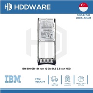 IBM 600 GB 15,000 rpm 12 Gb SAS 2.5 Inch HDD // 00MJ143 // 00NC603 // 00AK374 // 00Y5909