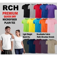 【READY STOCK AT MALAYSIA】Microfiber T-Shirt Men Jersey Round Neck T Shirt Short Sleeve Baju Jersi Qu