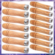 (Y W Z H)20pcs Wooden File Handle with Strong Metal Collars,10pcs for 6 Inch-8 Inch File + 10pcs for