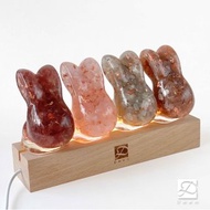 水晶 戀愛兔 L號 | 天然石擺飾|生日禮物 居家裝飾|月光石 粉水晶