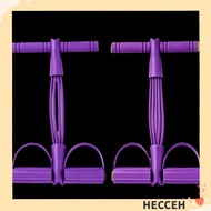 HECCEH 2PCS Pedal Resistance Band, 4 Tube 6 Tube Resistance Band Trainer, Flexible ABS Dual Foot Ped
