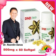 DND369 Sacha Inchi Oil Softgel (1 Botol / 60 biji) Meningkatkan Peredaran Darah Anti-Oxidant &amp; Anti-Radang Membantu Untu